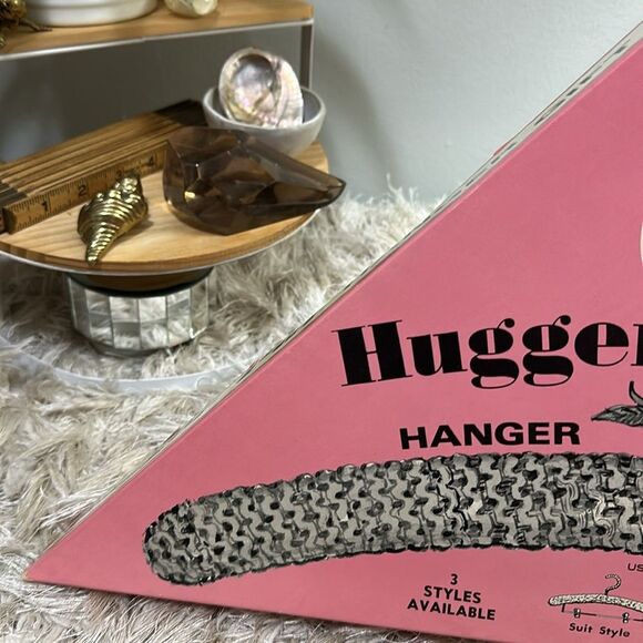 Vtg Hugger Puf Hanger Gift Kit Marlo Co Knit Nylon Dress Style Puffed Hangers - Picture 7 of 17